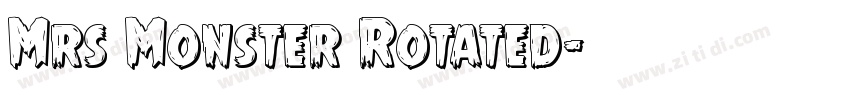 Mrs Monster Rotated字体转换